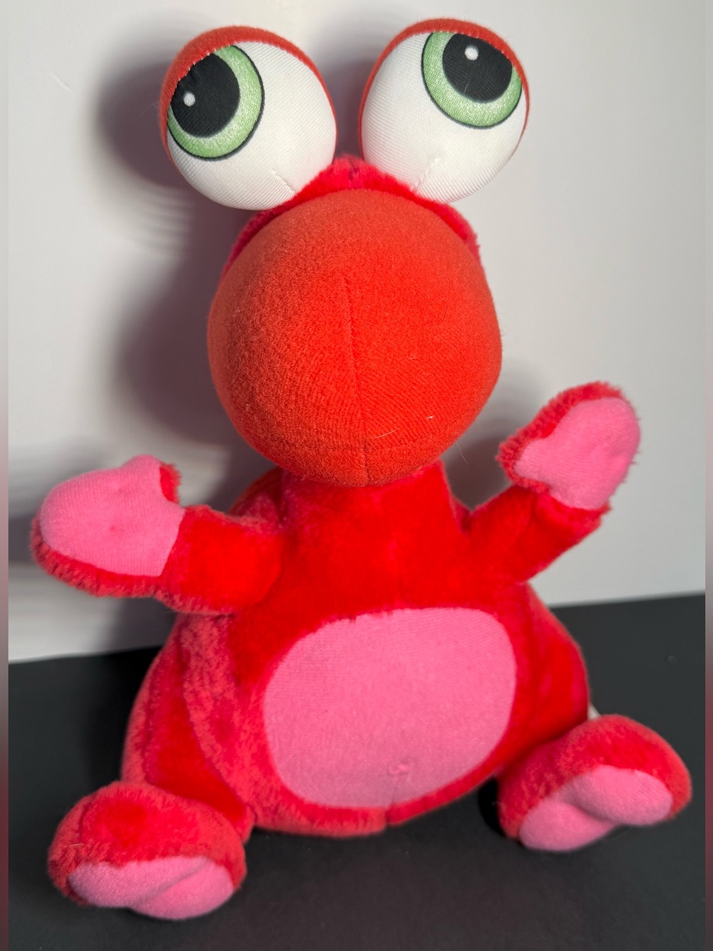 Vintage Nestlé Wonka Nerds Candy Mascot Plush Stuffed Toy - Red & Pink